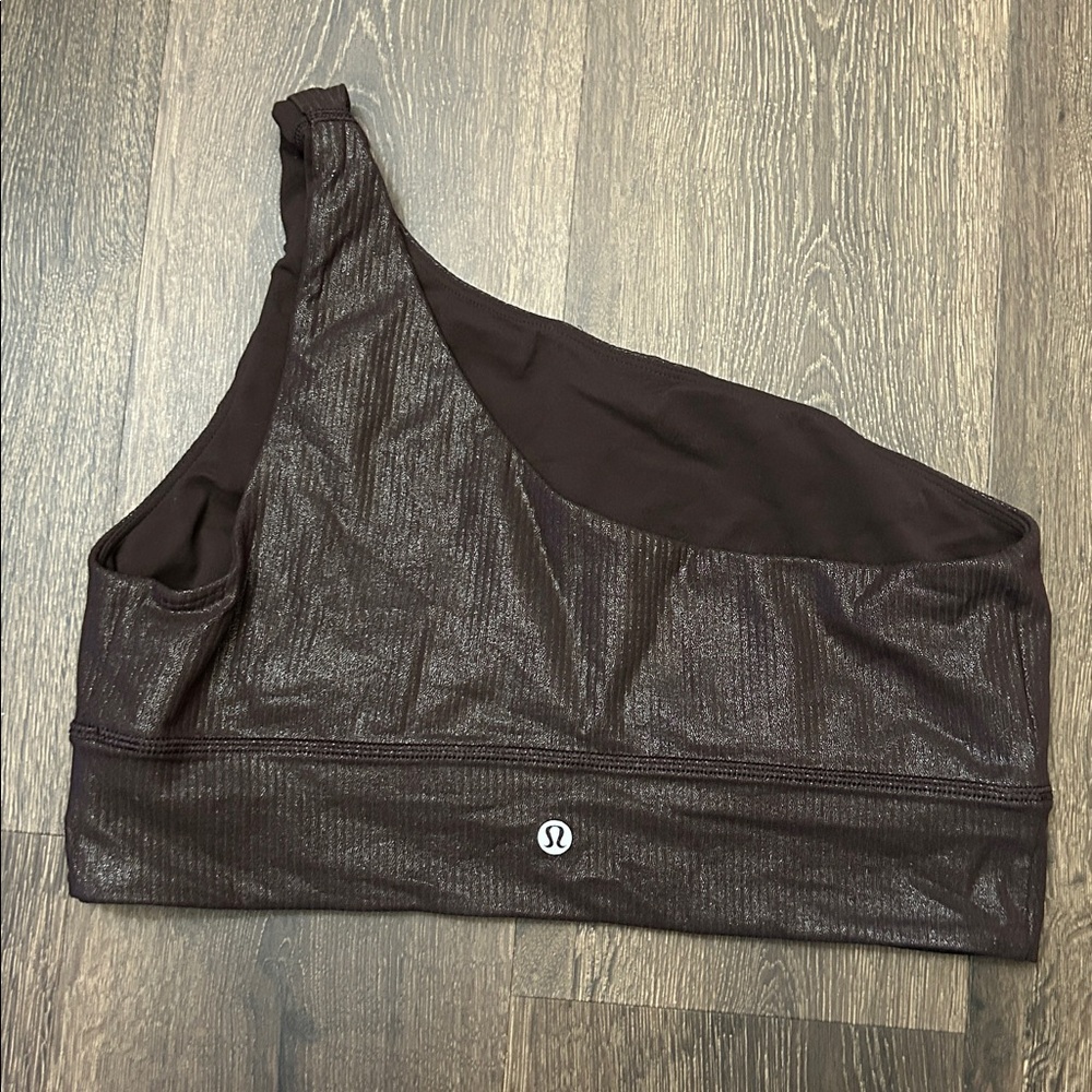 Lululemon Align Asymmetrical Bra Ribbed Rib Shine - Picture 5 of 7